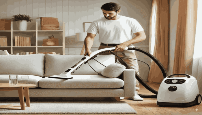4 Seater sofa & cushions cleaning