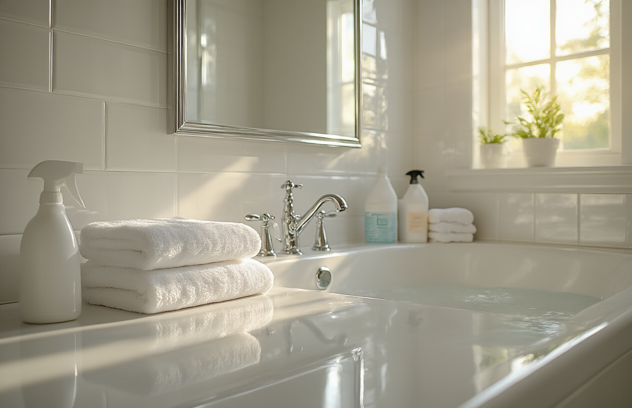 Achieve Sparkling Clean Bathrooms