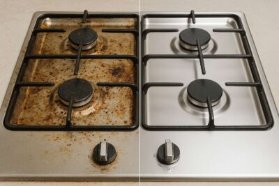 gas stove cleaning tips